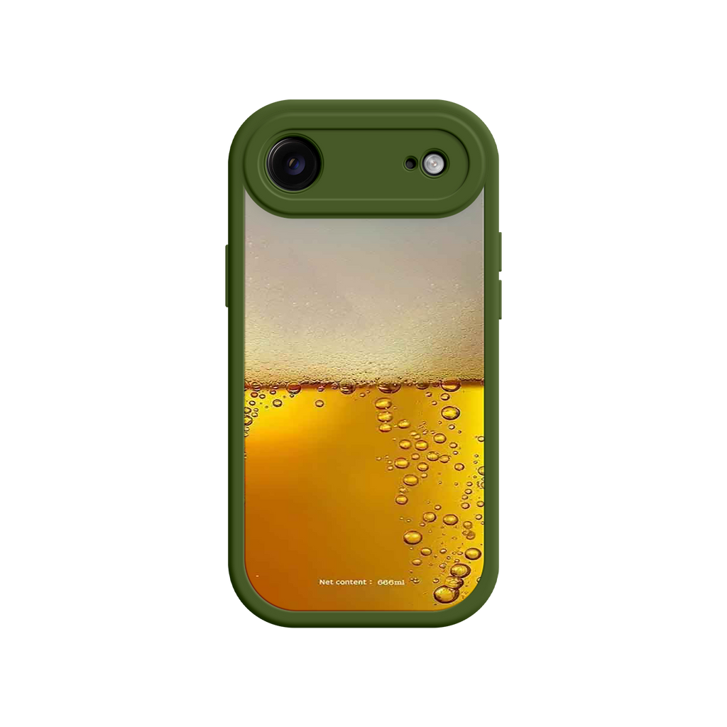 Funny Beer Glass Phone Case – Realistic Foam Design, Novelty Gift for Beer Lovers