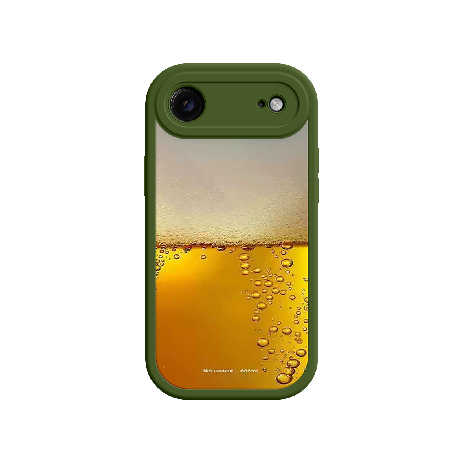 Funny Beer Glass Phone Case – Realistic Foam Design, Novelty Gift for Beer Lovers