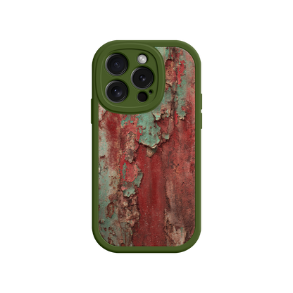 #MC0022 Factory Wholesale Rustic Metal Texture Phone Case – Vintage Industrial Style for iPhone 17