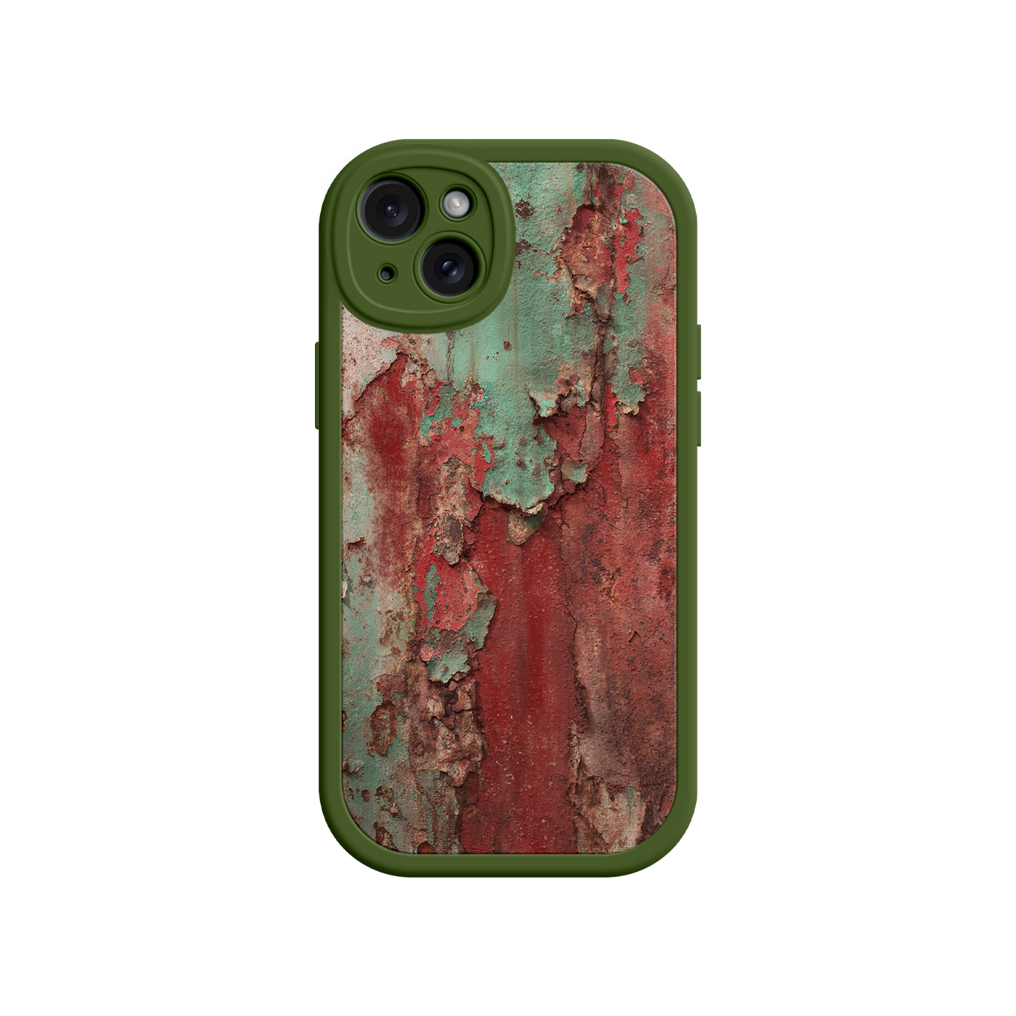 #MC0022 Factory Wholesale Rustic Metal Texture Phone Case – Vintage Industrial Style for iPhone 17