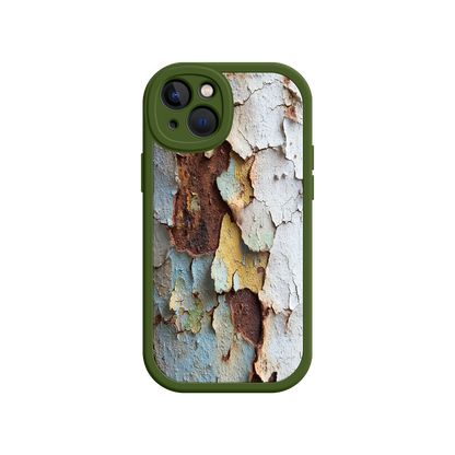 #MC0021 Factory Wholesale Rustic Patina Phone Case – Vintage Peeling Paint Design for iPhone 17