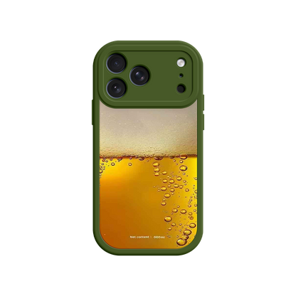 #MC0007 Factory Wholesale Funny Beer Glass Phone Case – Realistic Foam Design, Novelty Gift for Beer Lovers
