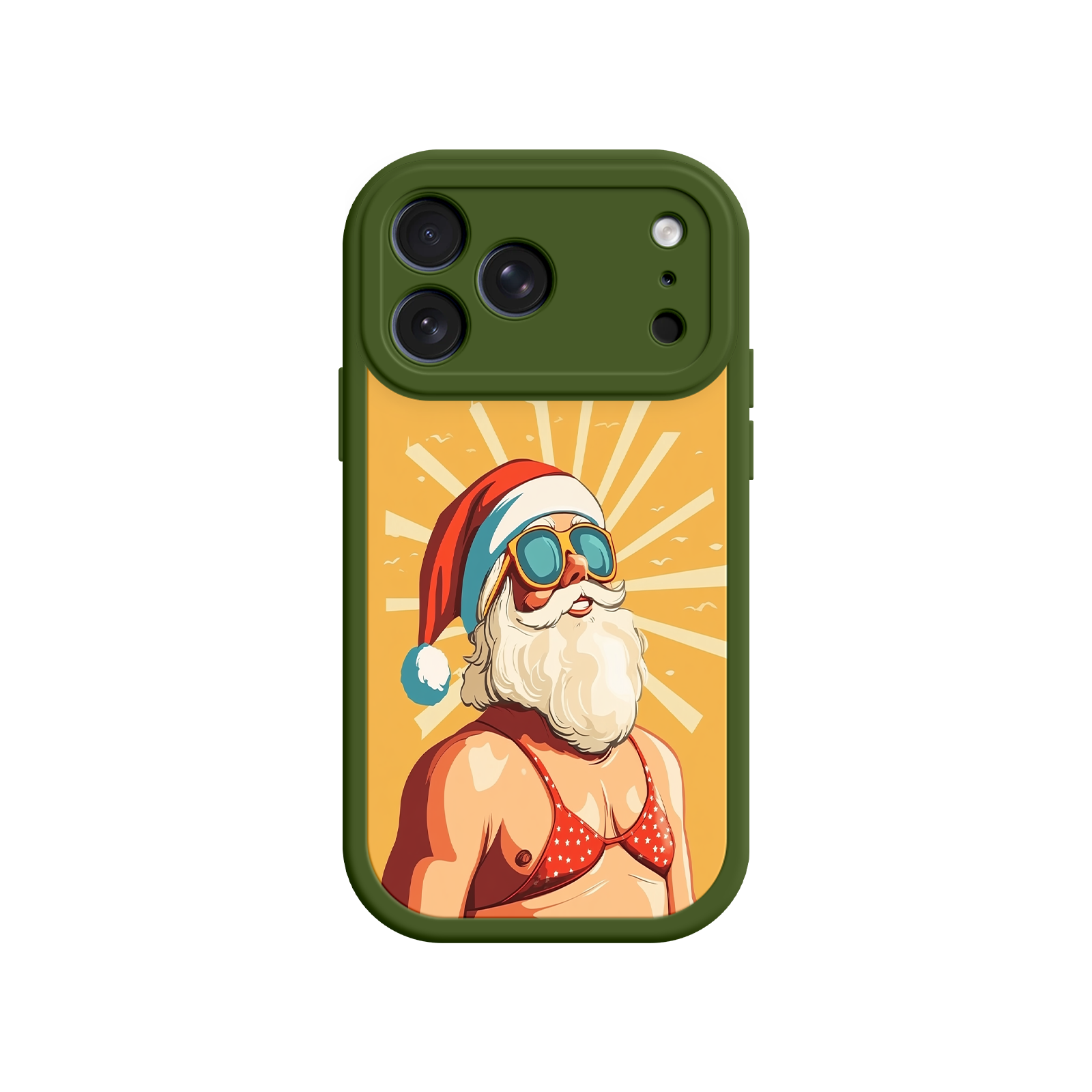 Christmas gift idea phone case with funny Santa