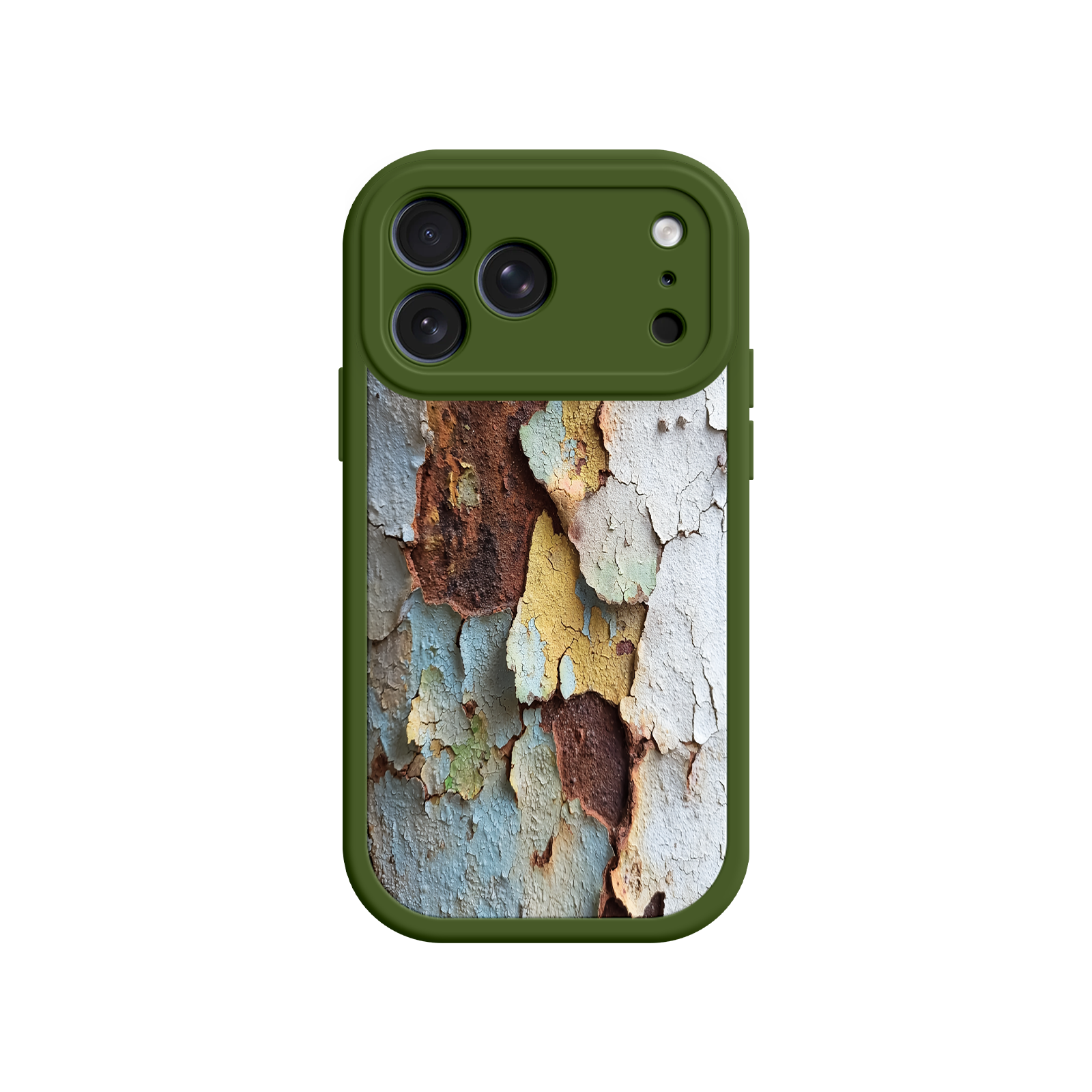 Artistic phone case with global vintage aesthetic