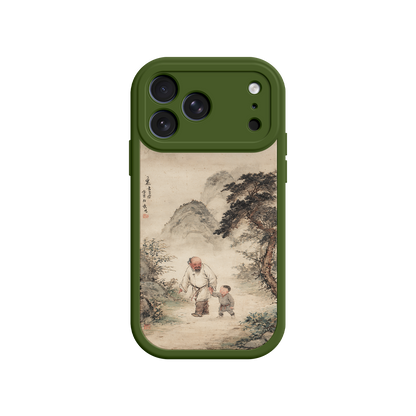 Heritage iPhone case with generational bond illustration