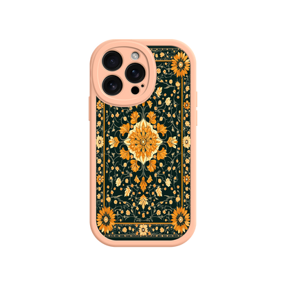#MC0042 Factory Wholesale Ornate Floral iPhone 17 Case – Baroque Vintage Pattern Protective Cover for iPhone 16 Pro / Max