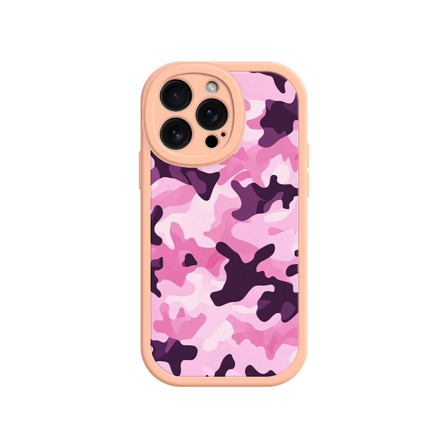 #MC0030 Factory Wholesale Pink Camo iPhone 17 Case – Camouflage, Feminine Style, Protective Phone Cover