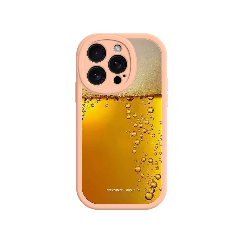 Funny Beer Glass Phone Case – Realistic Foam Design, Novelty Gift for Beer Lovers