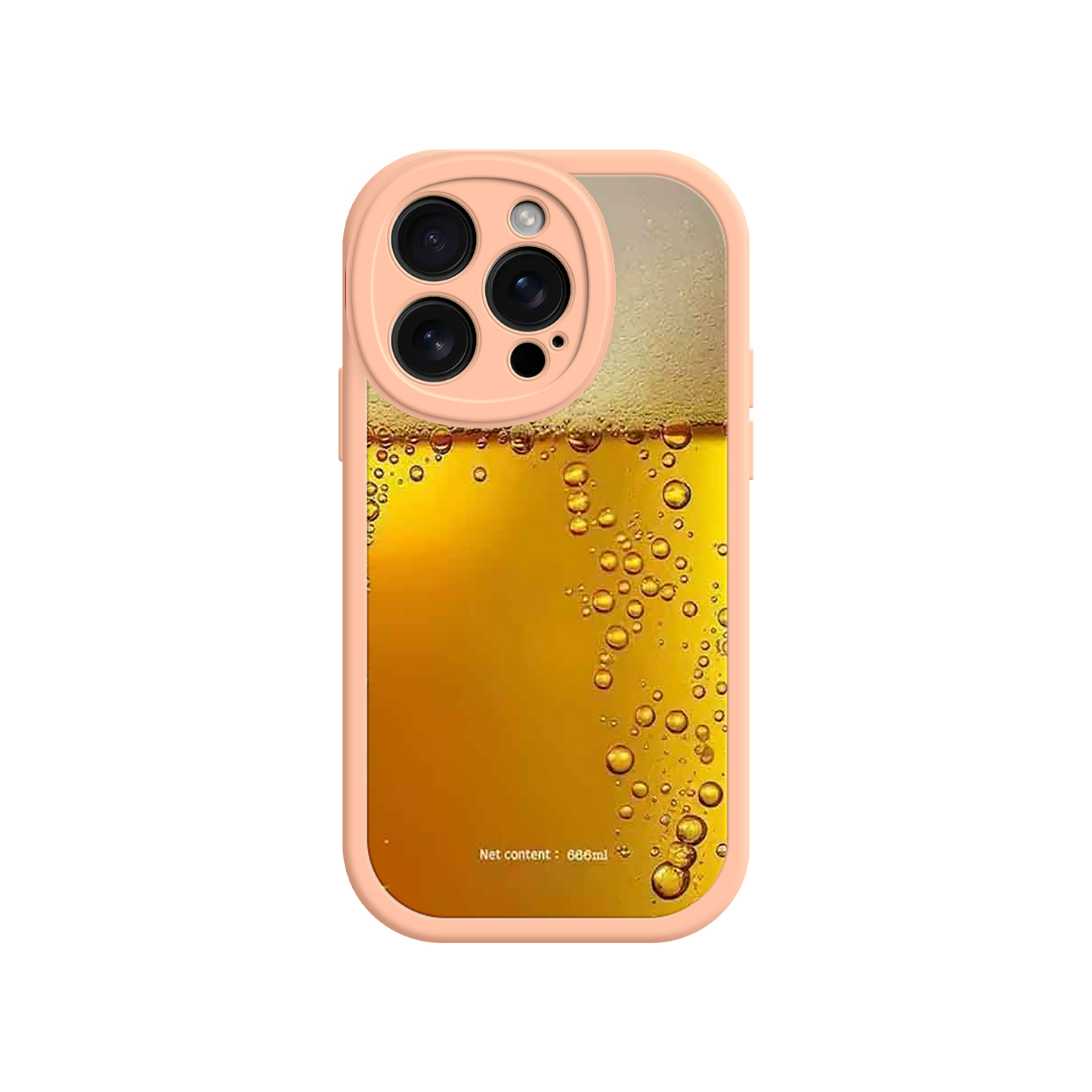 #MC0007 Factory Wholesale Funny Beer Glass Phone Case – Realistic Foam Design, Novelty Gift for Beer Lovers