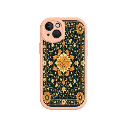 #MC0042 Factory Wholesale Ornate Floral iPhone 17 Case – Baroque Vintage Pattern Protective Cover for iPhone 16 Pro / Max