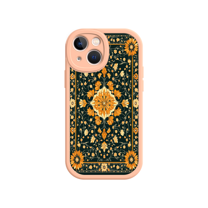 #MC0042 Factory Wholesale Ornate Floral iPhone 17 Case – Baroque Vintage Pattern Protective Cover for iPhone 16 Pro / Max