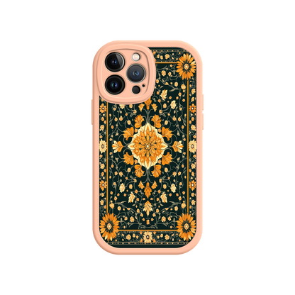 #MC0042 Factory Wholesale Ornate Floral iPhone 17 Case – Baroque Vintage Pattern Protective Cover for iPhone 16 Pro / Max