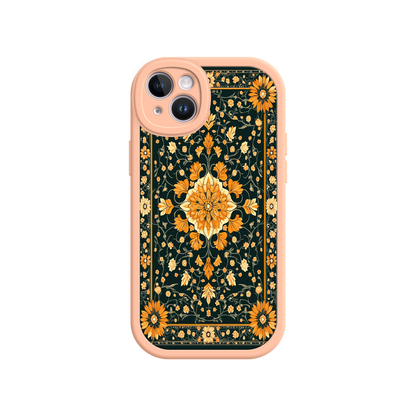 #MC0042 Factory Wholesale Ornate Floral iPhone 17 Case – Baroque Vintage Pattern Protective Cover for iPhone 16 Pro / Max