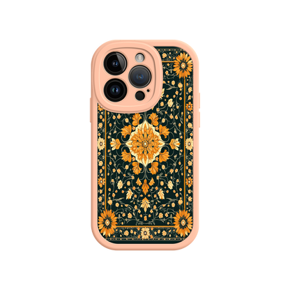 #MC0042 Factory Wholesale Ornate Floral iPhone 17 Case – Baroque Vintage Pattern Protective Cover for iPhone 16 Pro / Max