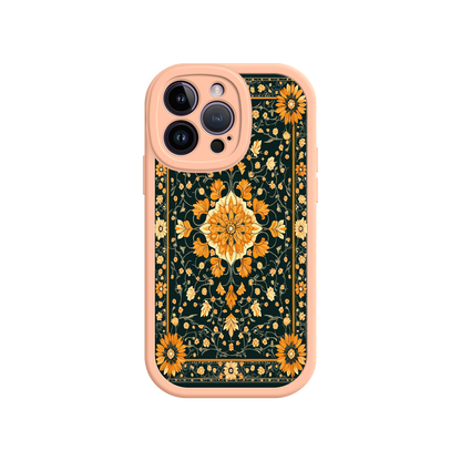 #MC0042 Factory Wholesale Ornate Floral iPhone 17 Case – Baroque Vintage Pattern Protective Cover for iPhone 16 Pro / Max