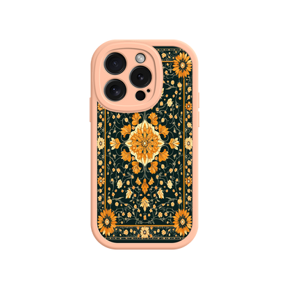#MC0042 Factory Wholesale Ornate Floral iPhone 17 Case – Baroque Vintage Pattern Protective Cover for iPhone 16 Pro / Max