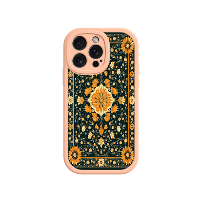 #MC0042 Factory Wholesale Ornate Floral iPhone 17 Case – Baroque Vintage Pattern Protective Cover for iPhone 16 Pro / Max