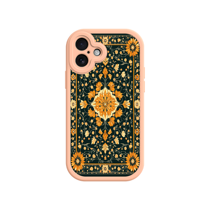 #MC0042 Factory Wholesale Ornate Floral iPhone 17 Case – Baroque Vintage Pattern Protective Cover for iPhone 16 Pro / Max