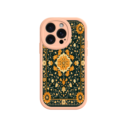 #MC0042 Factory Wholesale Ornate Floral iPhone 17 Case – Baroque Vintage Pattern Protective Cover for iPhone 16 Pro / Max