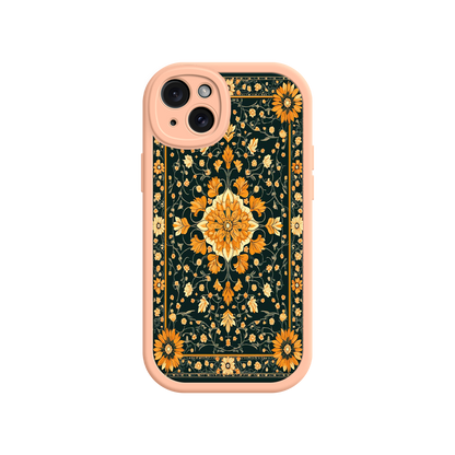 #MC0042 Factory Wholesale Ornate Floral iPhone 17 Case – Baroque Vintage Pattern Protective Cover for iPhone 16 Pro / Max