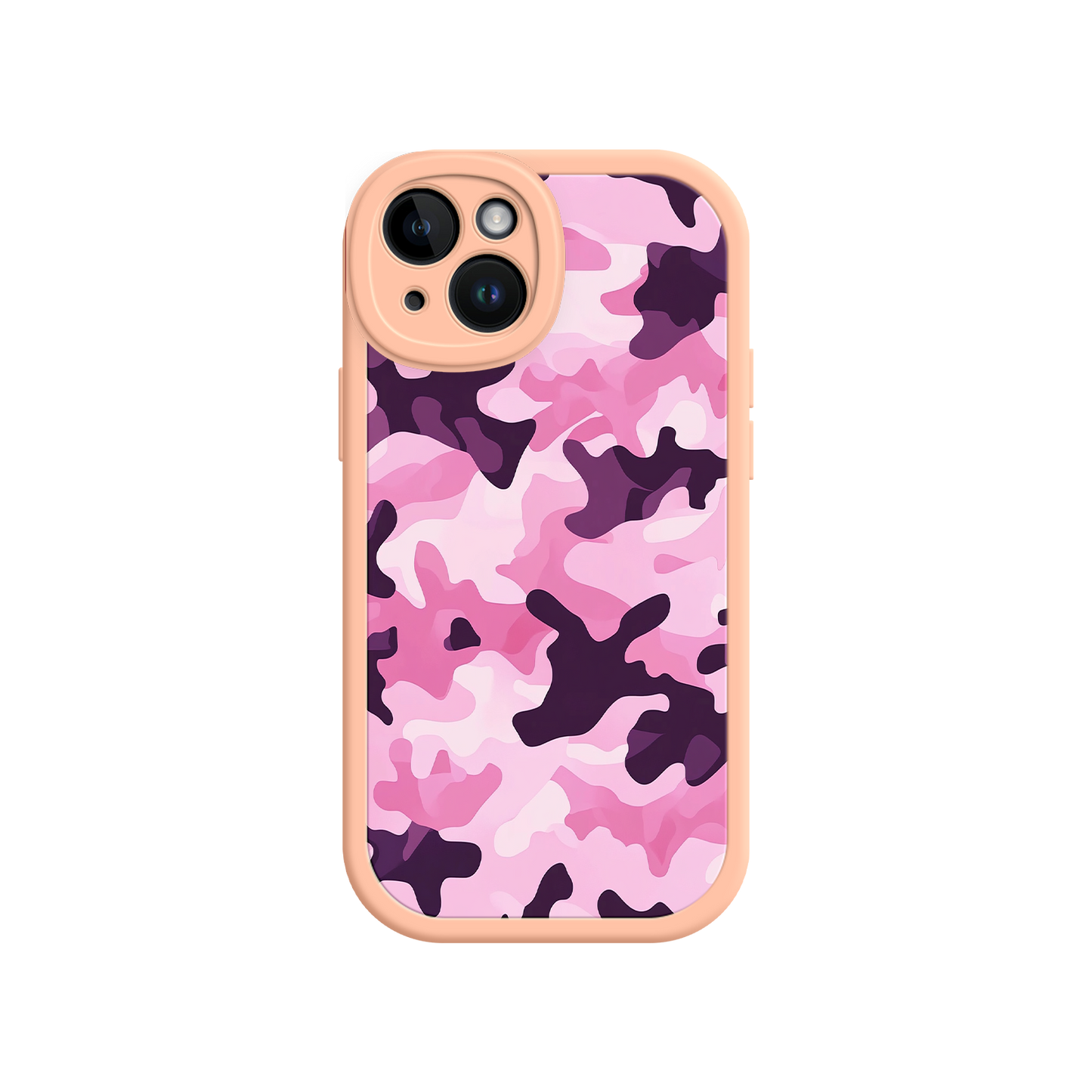 #MC0030 Factory Wholesale Pink Camo iPhone 17 Case – Camouflage, Feminine Style, Protective Phone Cover