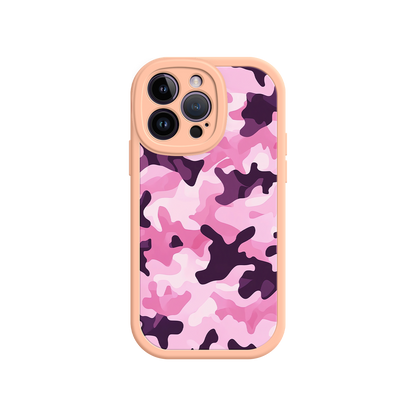 #MC0030 Factory Wholesale Pink Camo iPhone 17 Case – Camouflage, Feminine Style, Protective Phone Cover