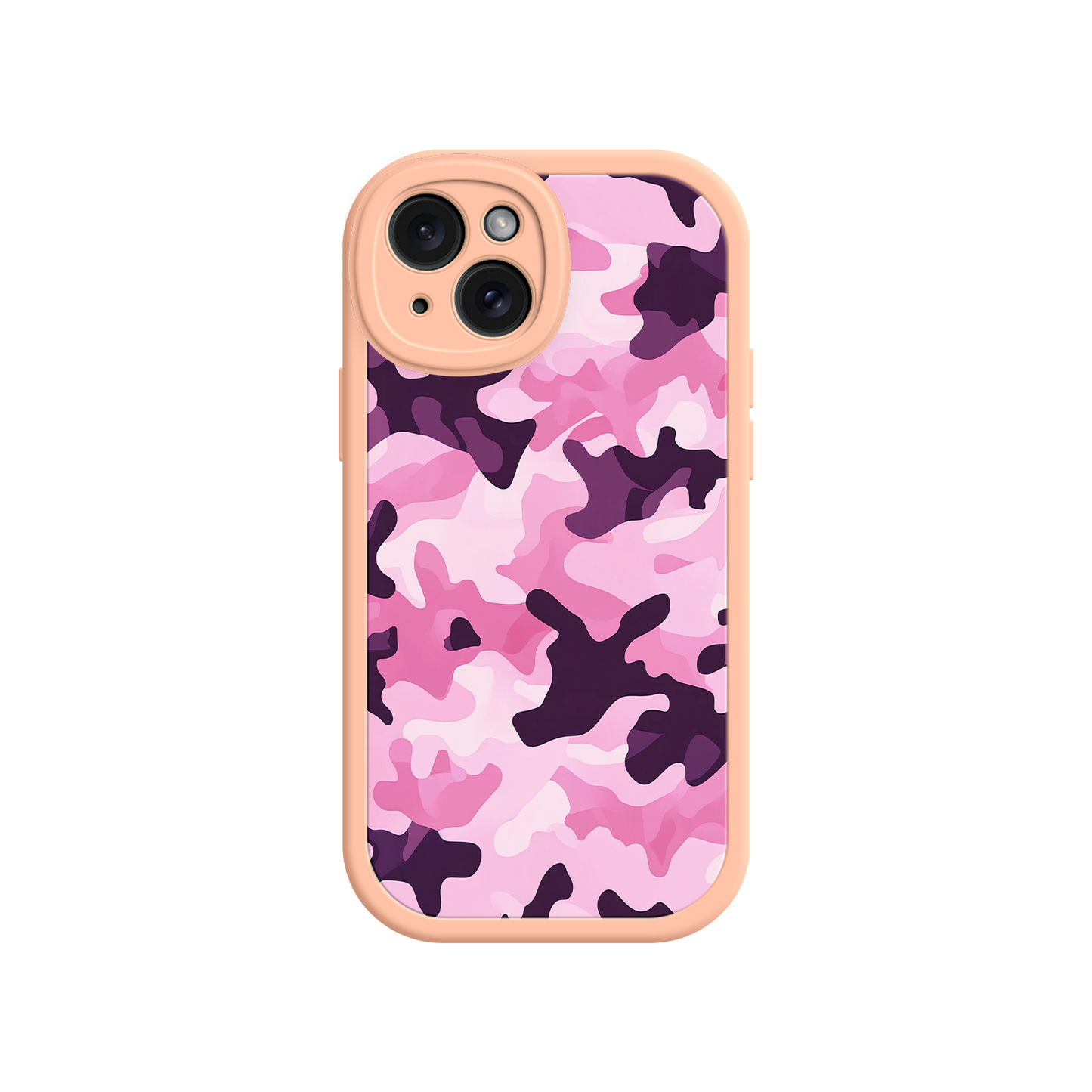 #MC0030 Factory Wholesale Pink Camo iPhone 17 Case – Camouflage, Feminine Style, Protective Phone Cover