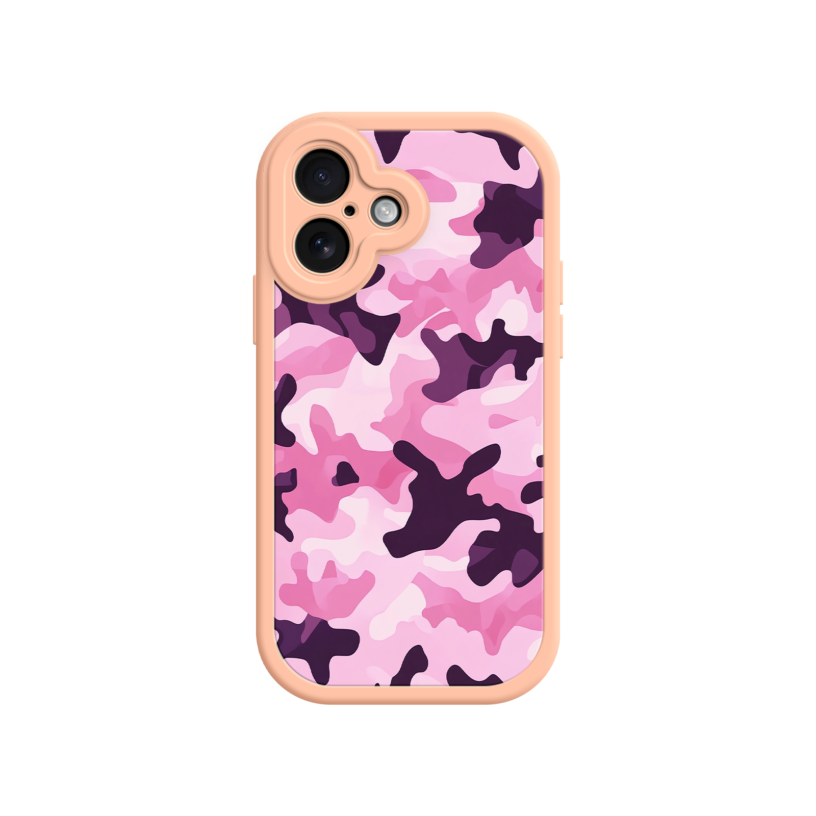 Pink Camo iPhone 17 Case – Camouflage, Feminine Style, Protective Phone Cover