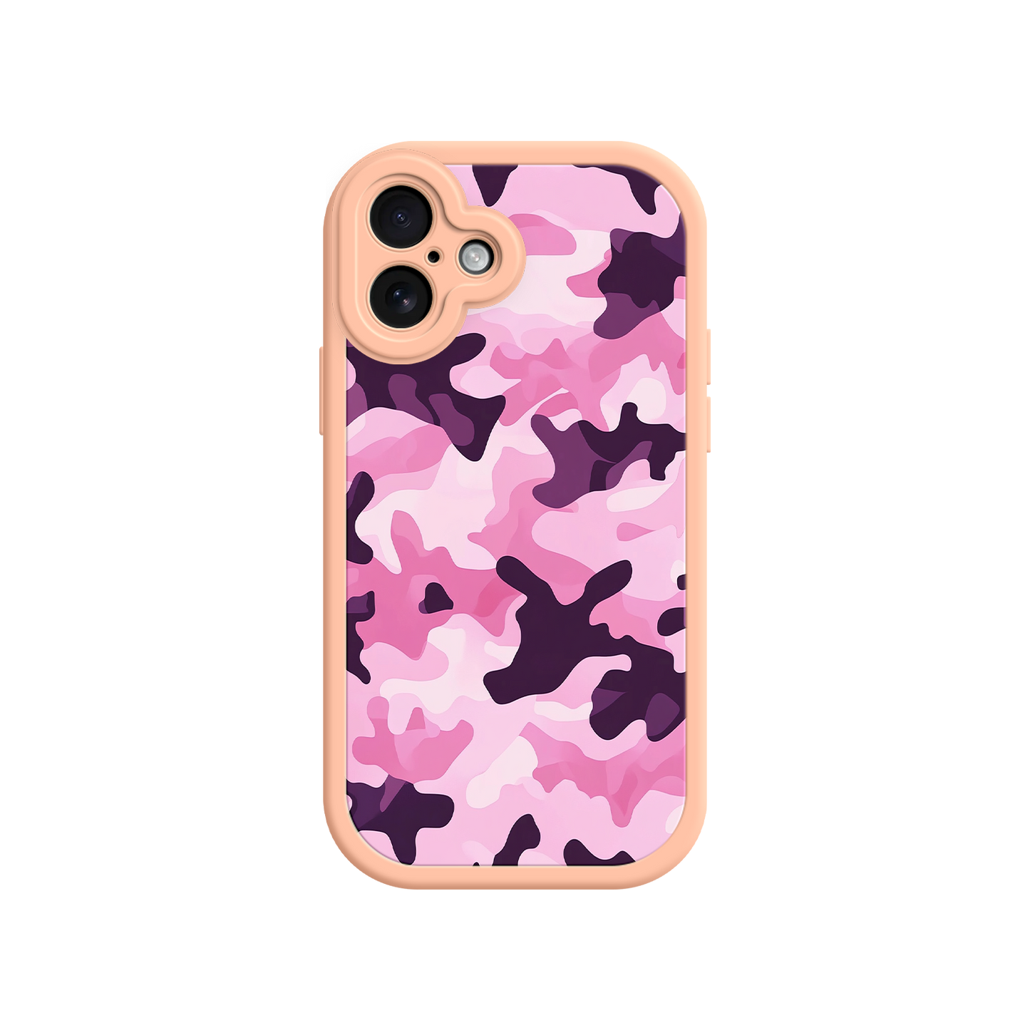 #MC0030 Factory Wholesale Pink Camo iPhone 17 Case – Camouflage, Feminine Style, Protective Phone Cover