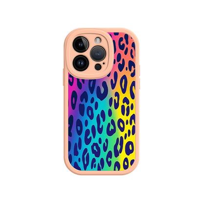 #MC0035 Factory Wholesale Rainbow Leopard Print iPhone 17 Case – Vibrant Gradient Leopard Pattern, Colorful Animal Print Design, Trendy Animal Print Phone Cover