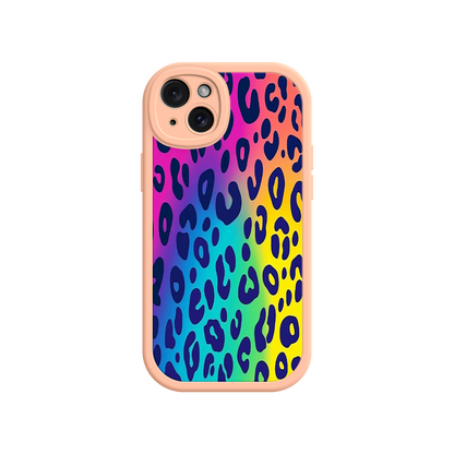 #MC0035 Factory Wholesale Rainbow Leopard Print iPhone 17 Case – Vibrant Gradient Leopard Pattern, Colorful Animal Print Design, Trendy Animal Print Phone Cover