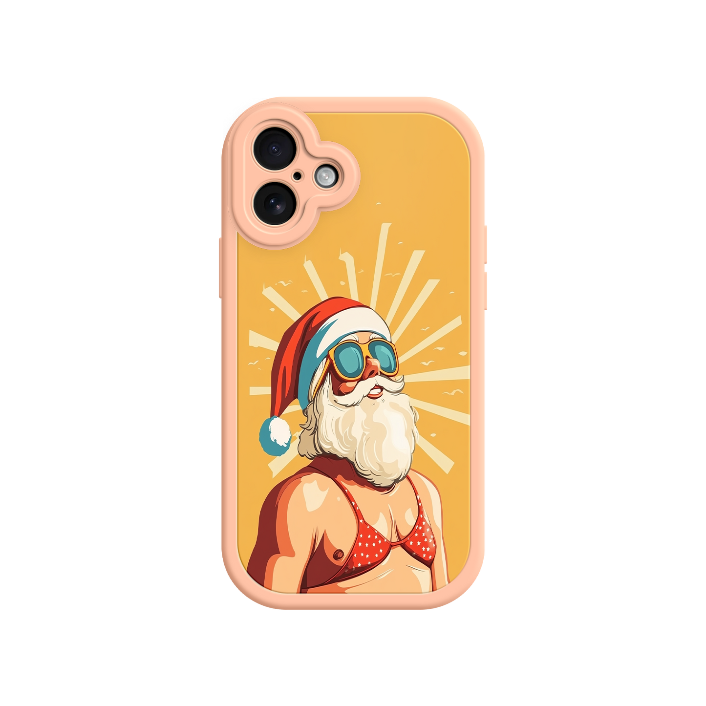 Tropical Santa phone case for Christmas party favors