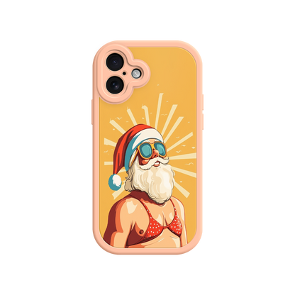 Tropical Santa phone case for Christmas party favors