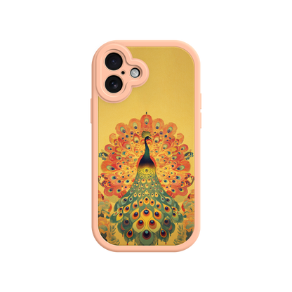 #MC0009 Factory Wholesale Peacock iPhone Case – Artistic Bird Design with Vibrant Feathers & Boho Style
