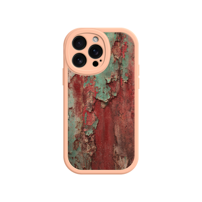 #MC0022 Factory Wholesale Rustic Metal Texture Phone Case – Vintage Industrial Style for iPhone 17