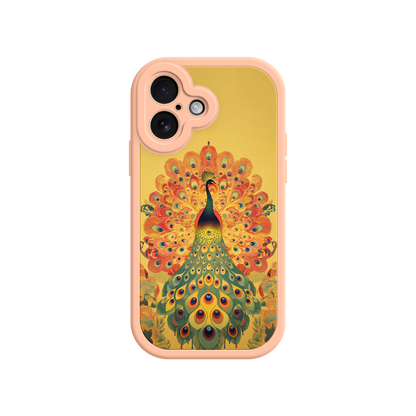 #MC0009 Factory Wholesale Peacock iPhone Case – Artistic Bird Design with Vibrant Feathers & Boho Style
