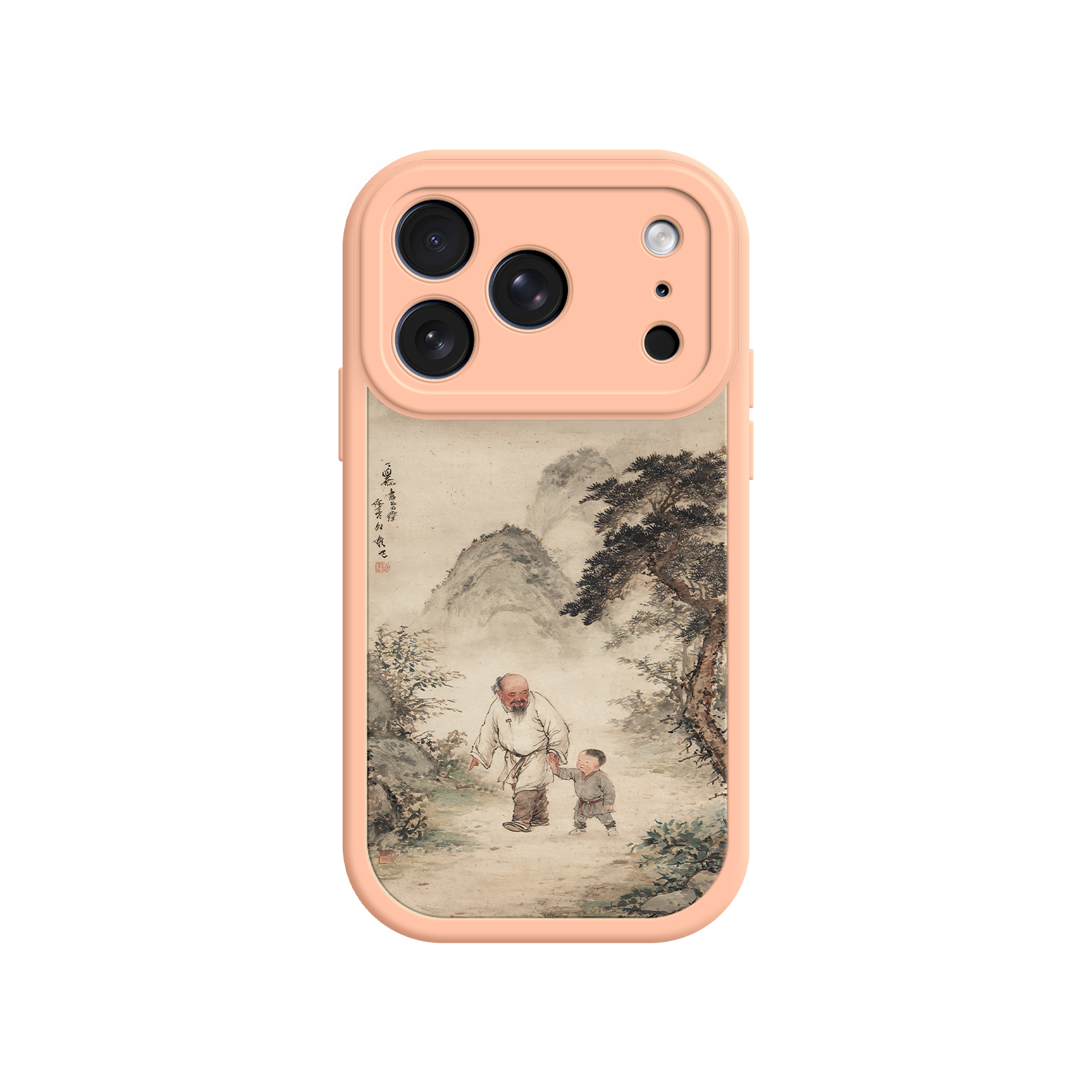 iPhone case with peaceful nature and family bond