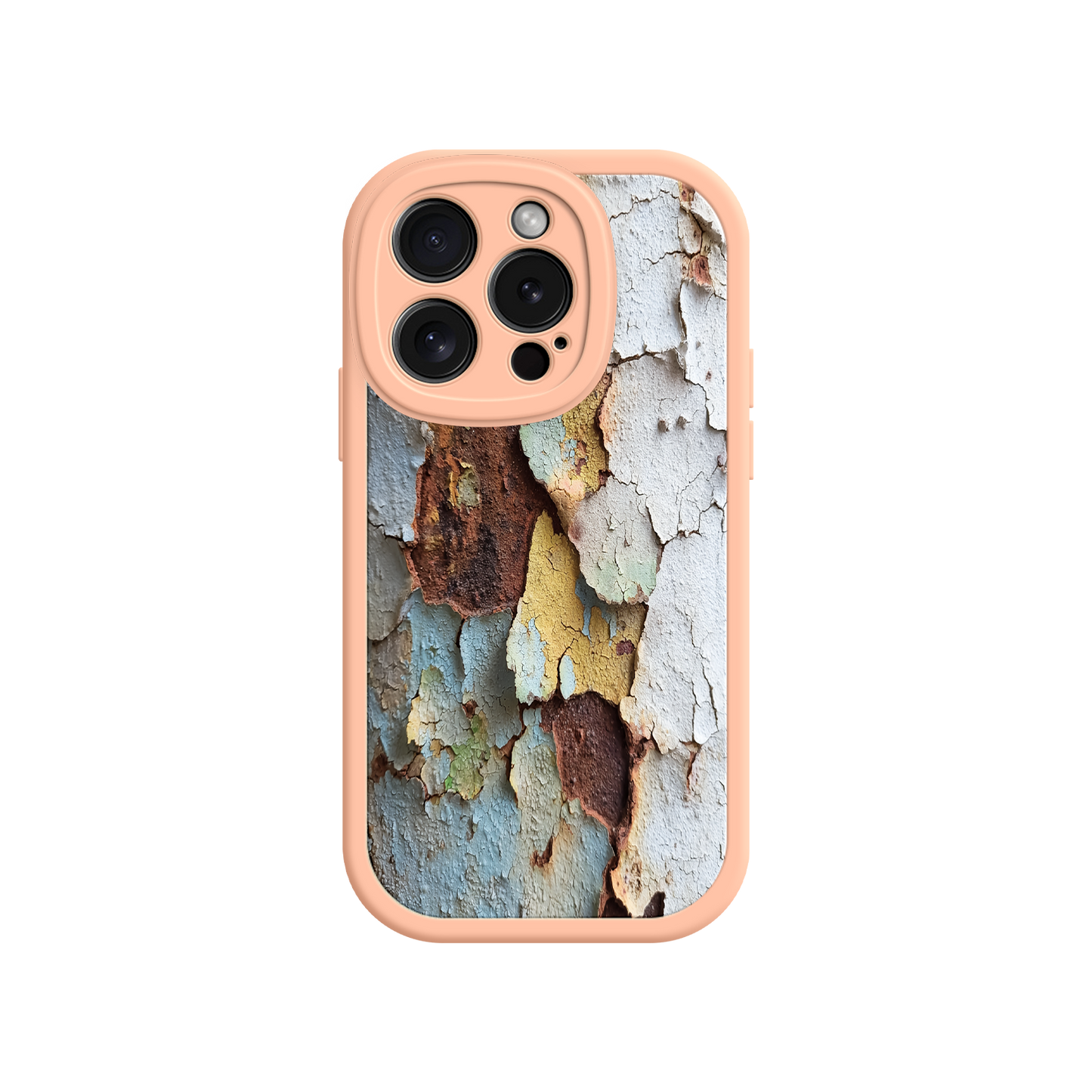 Unique phone case with layered paint for styling