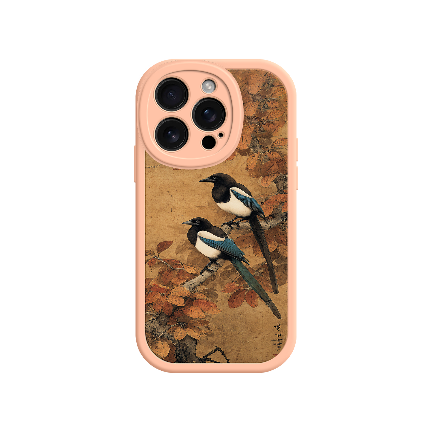 Decorative phone case with timeless art theme