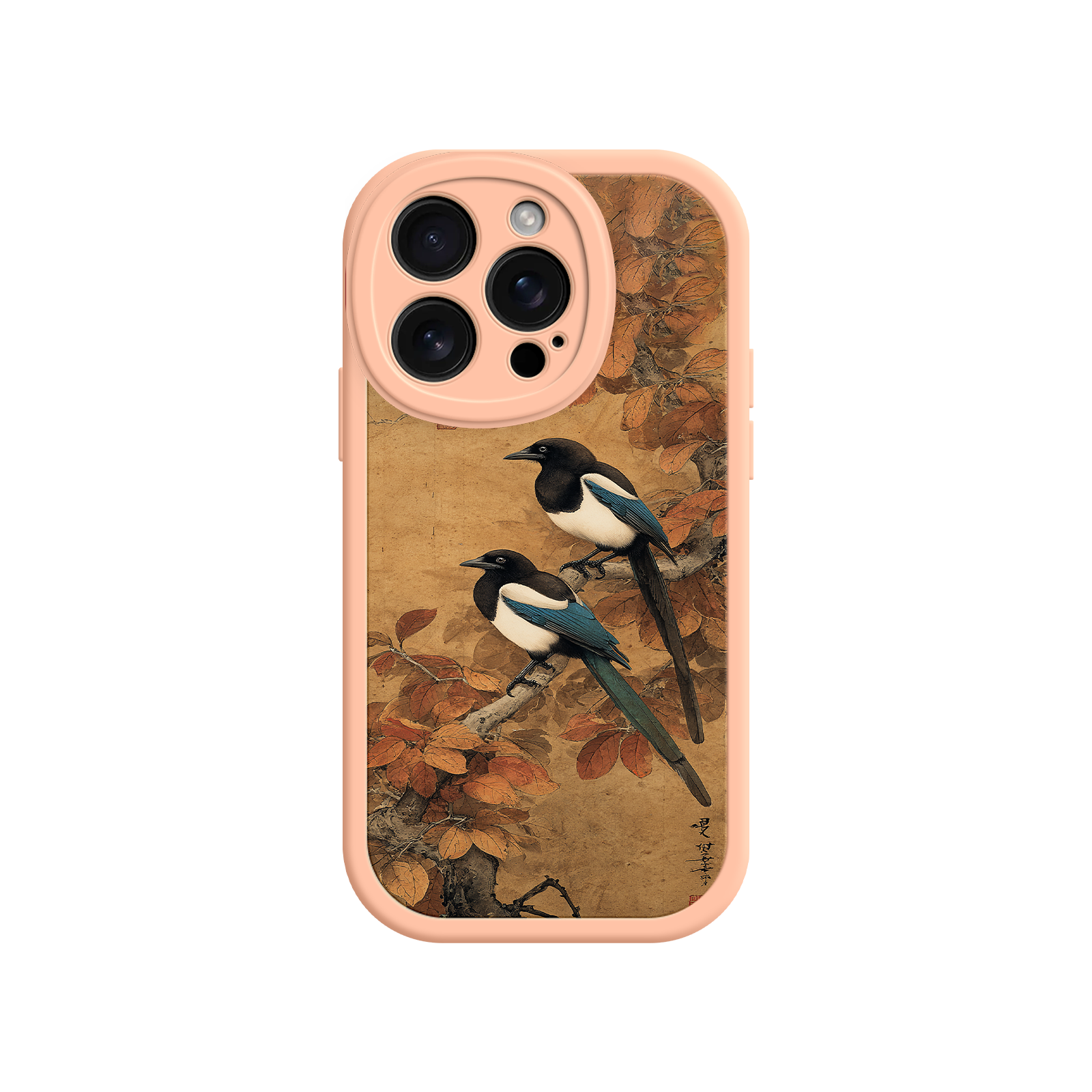 Decorative phone case with timeless art theme