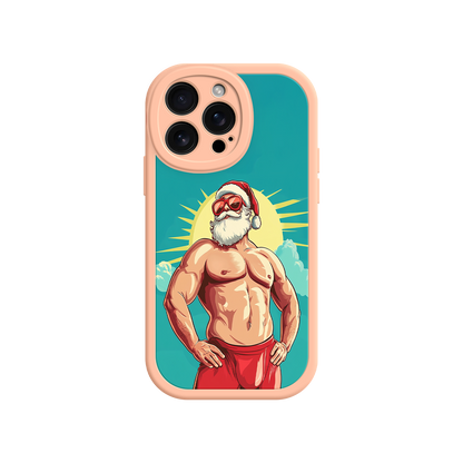 Funny Santa phone case for festive accessories