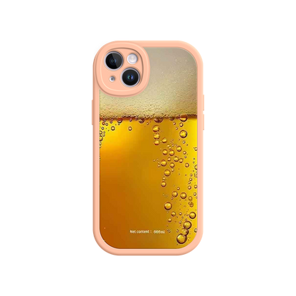 #MC0007 Factory Wholesale Funny Beer Glass Phone Case – Realistic Foam Design, Novelty Gift for Beer Lovers