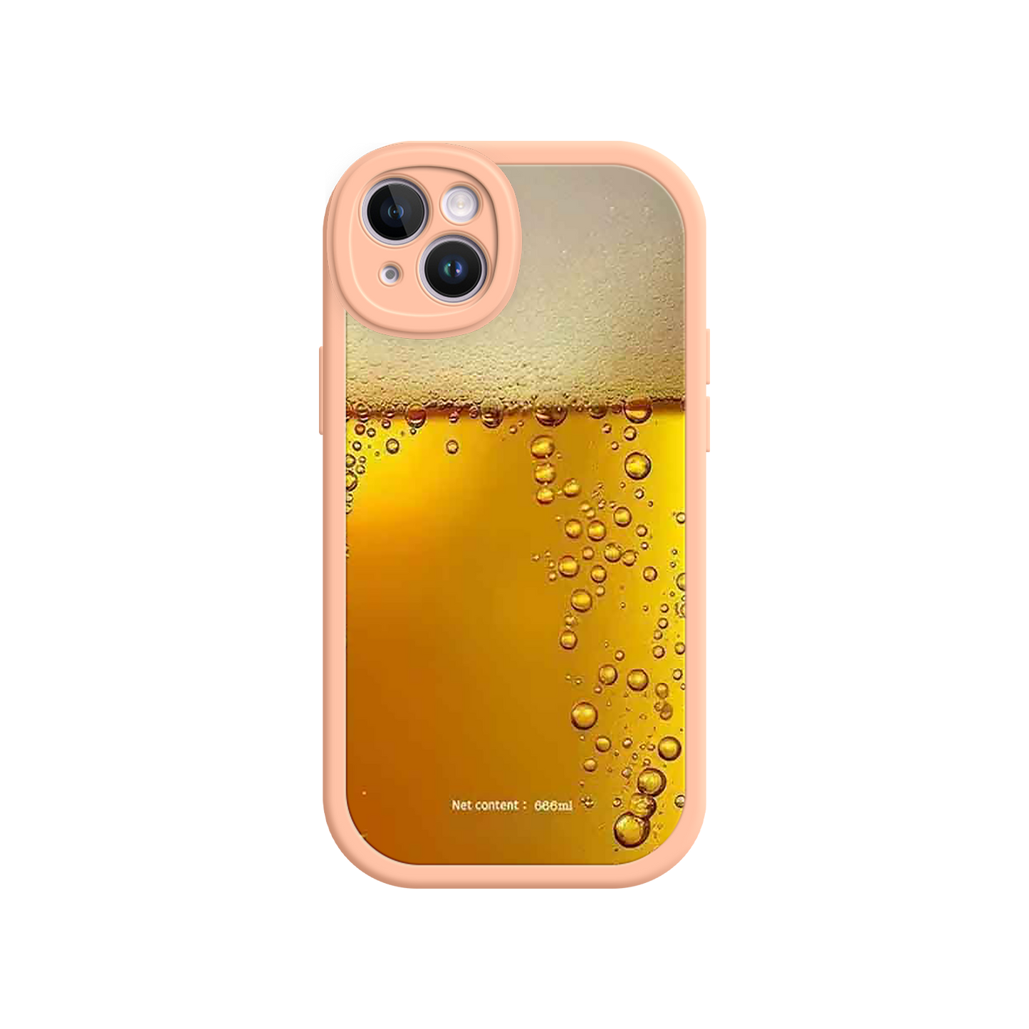 #MC0007 Factory Wholesale Funny Beer Glass Phone Case – Realistic Foam Design, Novelty Gift for Beer Lovers