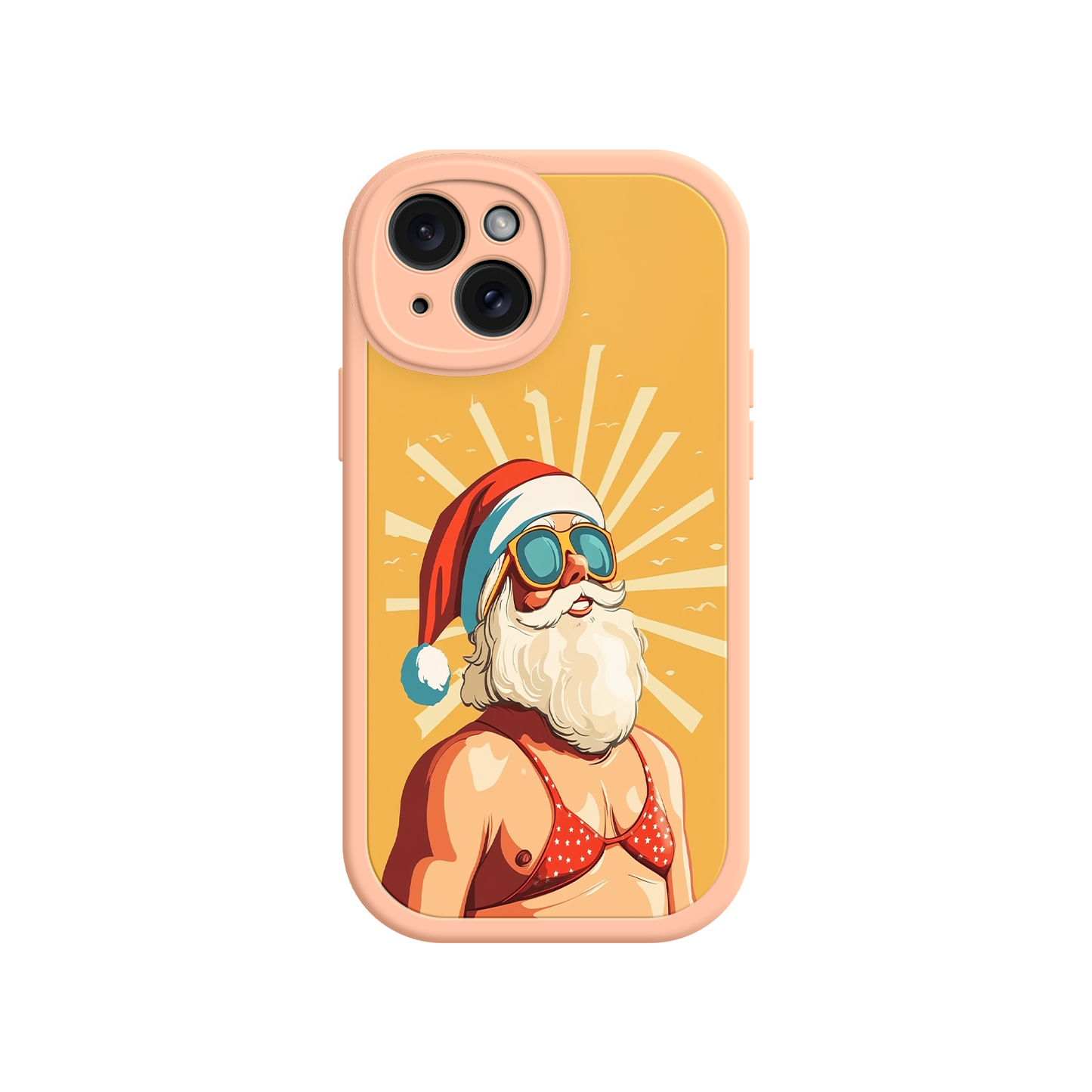 Bold and quirky Santa phone case for Christmas shoppers