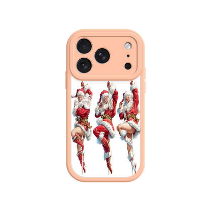Christmas iPhone case with vintage holiday artwork