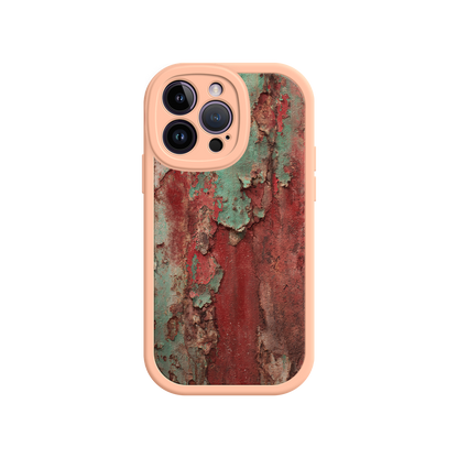 #MC0022 Factory Wholesale Rustic Metal Texture Phone Case – Vintage Industrial Style for iPhone 17