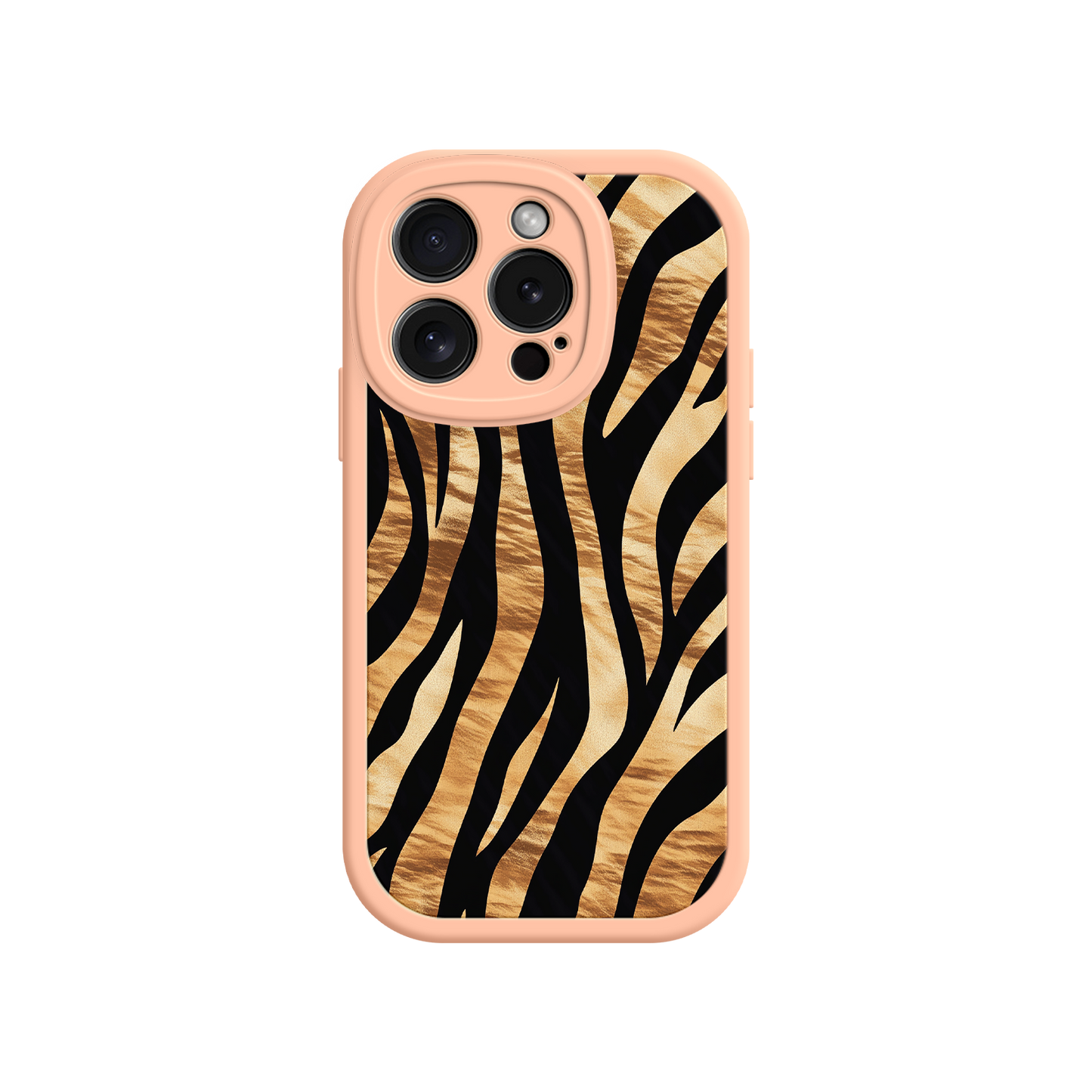 iPhone case with safari stripe and olive green edge