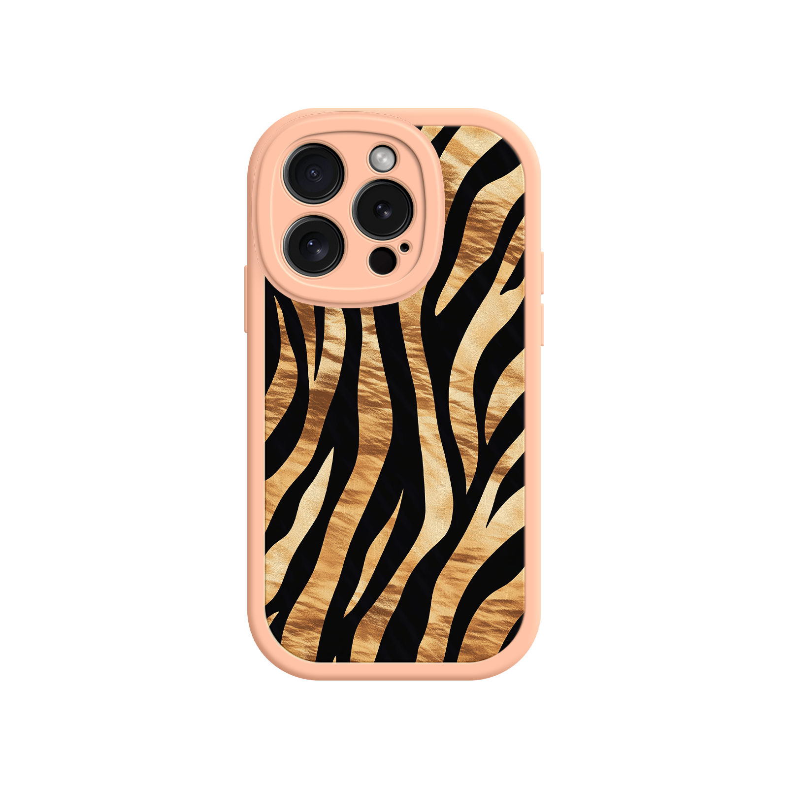 iPhone case with safari stripe and olive green edge