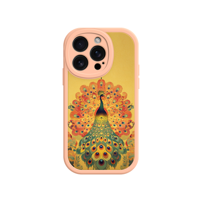 #MC0009 Factory Wholesale Peacock iPhone Case – Artistic Bird Design with Vibrant Feathers & Boho Style