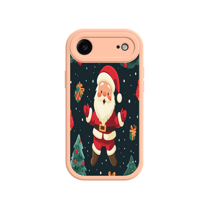 #MC0032 Factory Wholesale Festive Santa iPhone 17 Case – Christmas Holiday Design, Jolly Santa Claus, Gift Boxes & Trees
